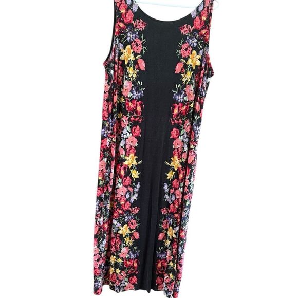 Monroe & Main Red and Yellow Sleeveless Sundress - Picture 7 of 8